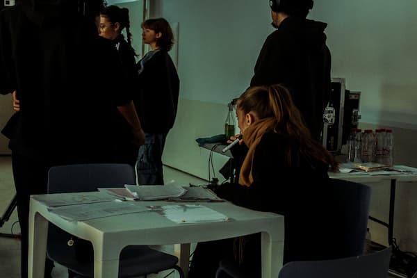 Laia Hernández en su rol de script